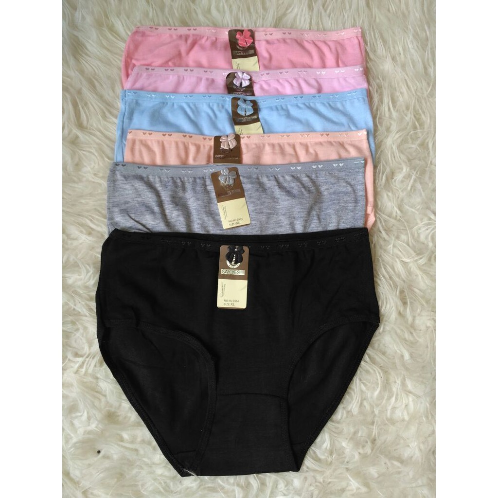 6 ชิ้น Say Yes กางเกงใน - กางเกงในผู้หญิง - สีสุ่ม