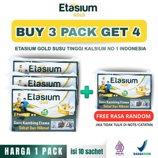 [BELI 3 GRATIS 1] Etasium Gold Susu Bubuk isi 10 Sachet– Tinggi Kalsium, Rendah Laktosa, Sehat Alami