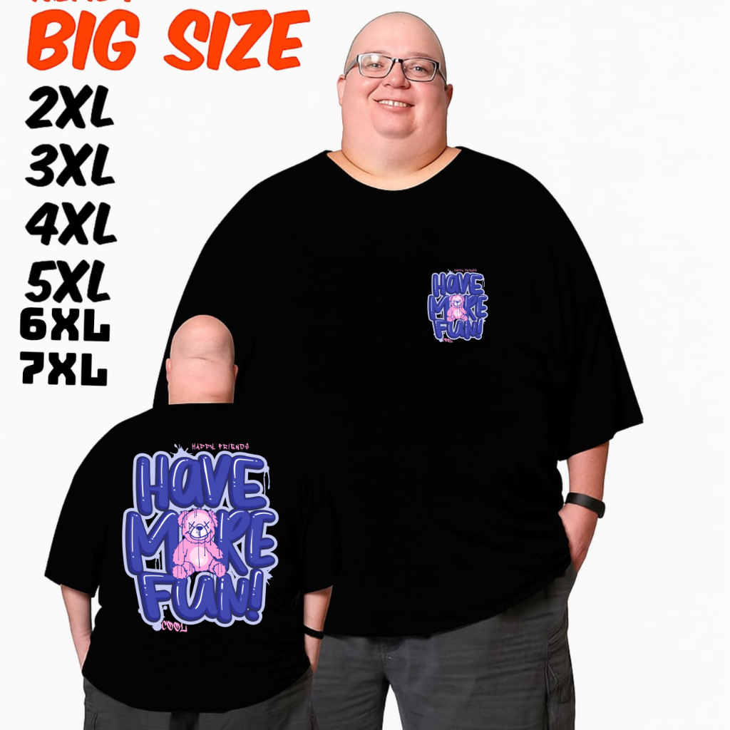 เสื้อยืดผู้ชายจัมโบ้ 2XL 3XL 4XL 5XL 6XL 7XL เสื้อผ้าผู้ชาย เสื้อยืด Oversize