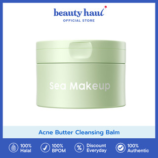 SEA MAKEUP Acne Butter Cleansing Balm - Pembersih Makeup untuk Jerawat, Cleansing Balm Tekstur Butter, Mengurangi Minyak Berlebih, dan Menjaga Kulit Tetap Lembap