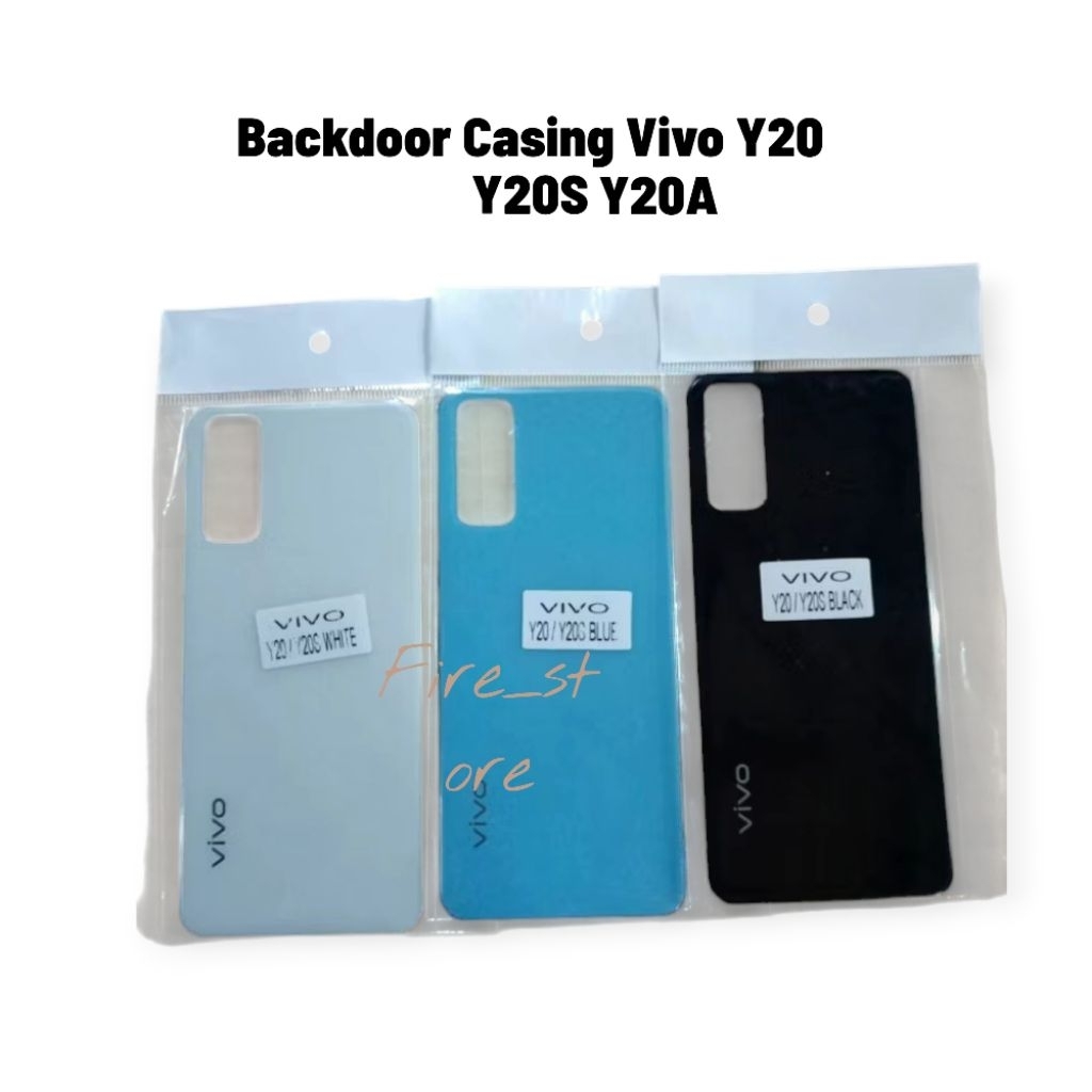 Backdoor สําหรับ Vivo Y20 Y20S Y20A ปลอกฝาหลังฝาหลังฝาหลัง