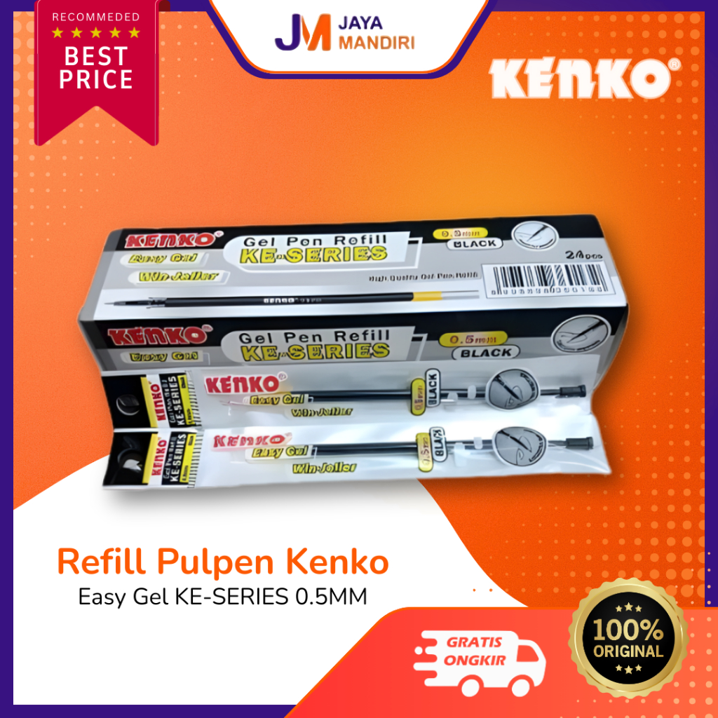 (24ชิ้น) Kenko Gel Ink Refill 0.5mm | KE Series Gel Ink Refill