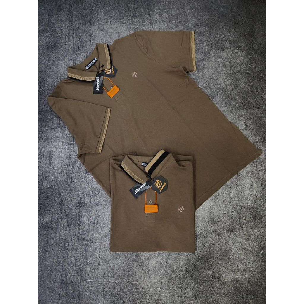Harvest Polo collar ผู้ใหญ่เสื้อโปโลผู้ชาย distro motif