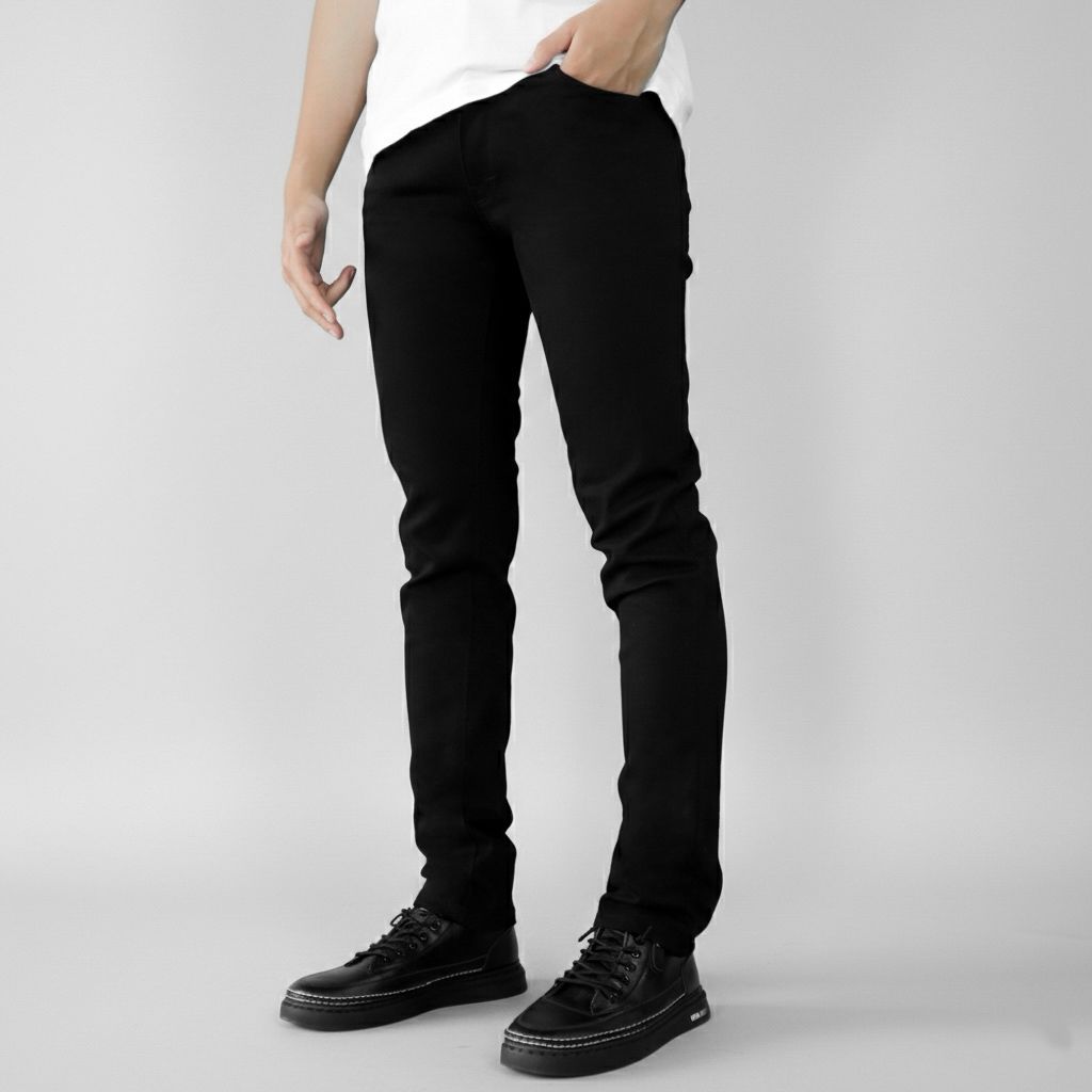 Official Black Jeans Naomi วัสดุยีนส์ไม่จุ่ม ระบบส่งต่อ Size 27-38 FRWDSHP