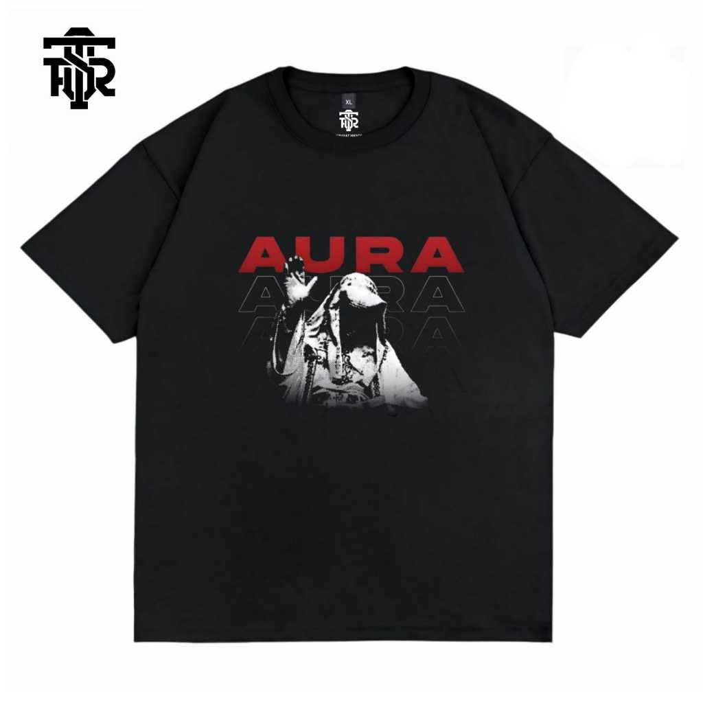 เสื้อยืดปกติ Firasatmerch Cotton Combed 24s Aura Black