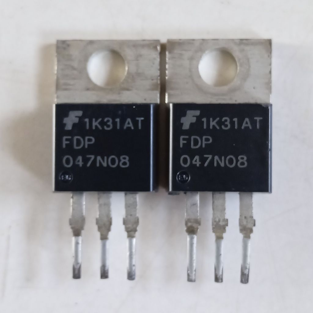 MOSFET FDP047N08 ( 164A 75V) Original Removal Already ผ่านการทดสอบปกติราคา 1 ชิ้น