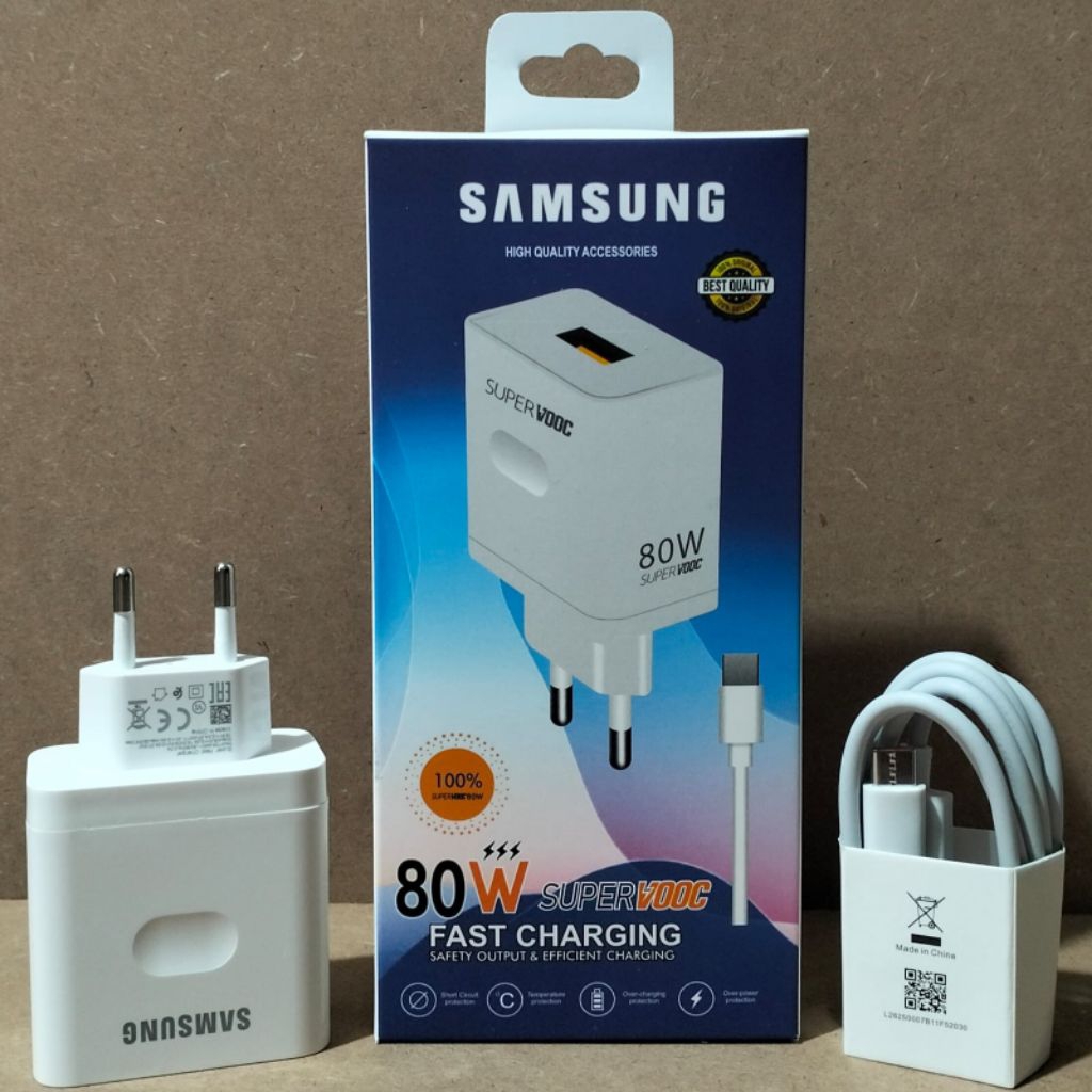 (WHOLESALE) SAMSUNG 80W SUPER VOOC TC CHARGER Samsung 80W Super Vooc