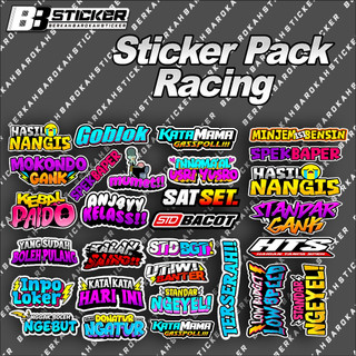 Sticker Racing Pack Vinyl Anti Air Sponsor Racing Terbaru | VOL 117-119