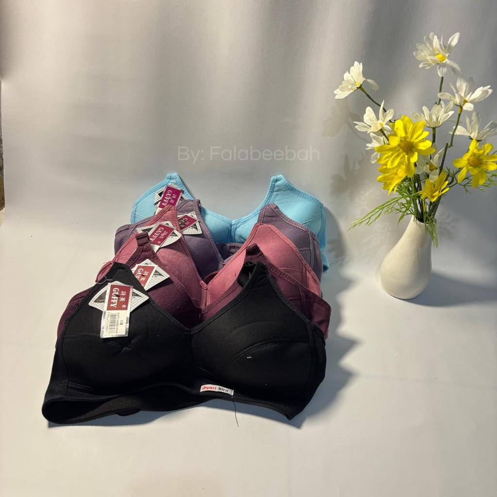 KATUN Guffy สปอร์ตบราผู้หญิง ผ้าคอตตอนเนื้อนุ่ม ไร้ลวด และโฟม ไซส์ 34-36-38-40-42 / เสื้อชั้นใน/BH