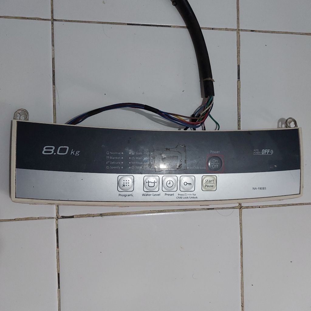 MESIN โมดูล PCB TOP LOADING เครื่องซักผ้า PANASONIC NA-F80B5 TYPE Q60B5 220V 50/60Hz