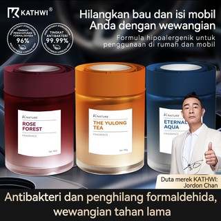 Kathwi K-nature Car Fragrance Aroma Tahan Lama Dan Menyenangkan Pengharum Mobil Mewah Terbaru 180g Formula Hipoalergenik Antibakteri Dan Penghilang Formaldehida Rose Forest Yulong Tea Eternal Water Balm