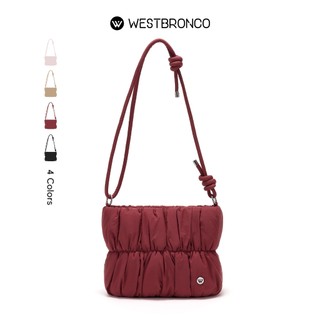 WESTBRONCO [PUFFER LIORA BAG] Tas puffer yang stylish, Tali bahu dapat disesuaikan, Bisa dipakai selempang atau jadiin shoulder bag, Dilengkapi penutup magnet ganda, Cocok untuk aktivitas bepergian.