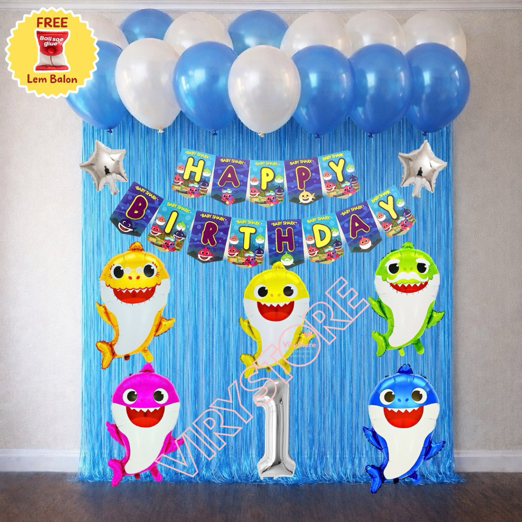 [VS] ลูกโป่งวันเกิด Baby Shark/ ลูกโป่งวันเกิด Babyshark