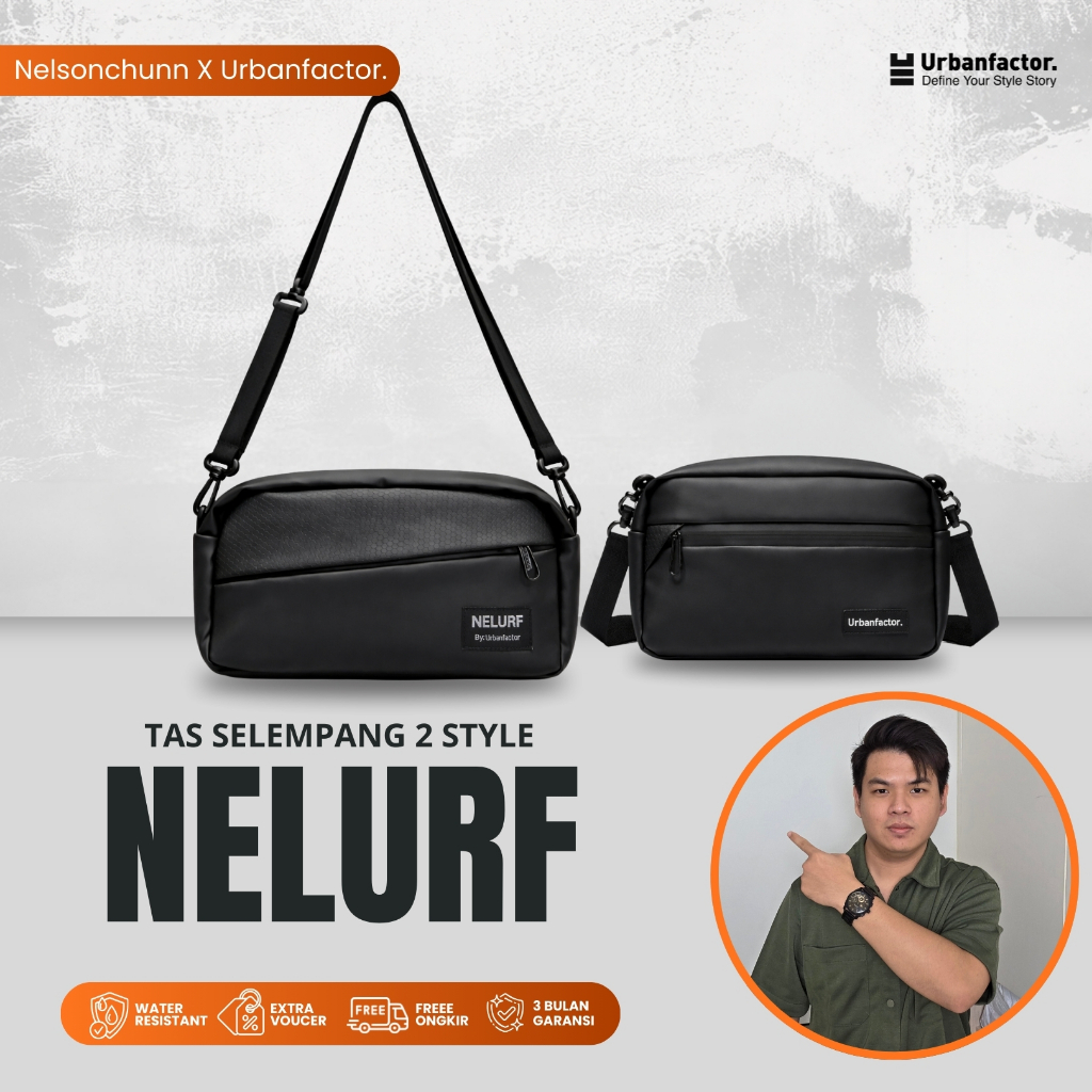 Exclusive Urban Factor X Nelsonchunn 2 Style NELURF Sling Bag Different Style