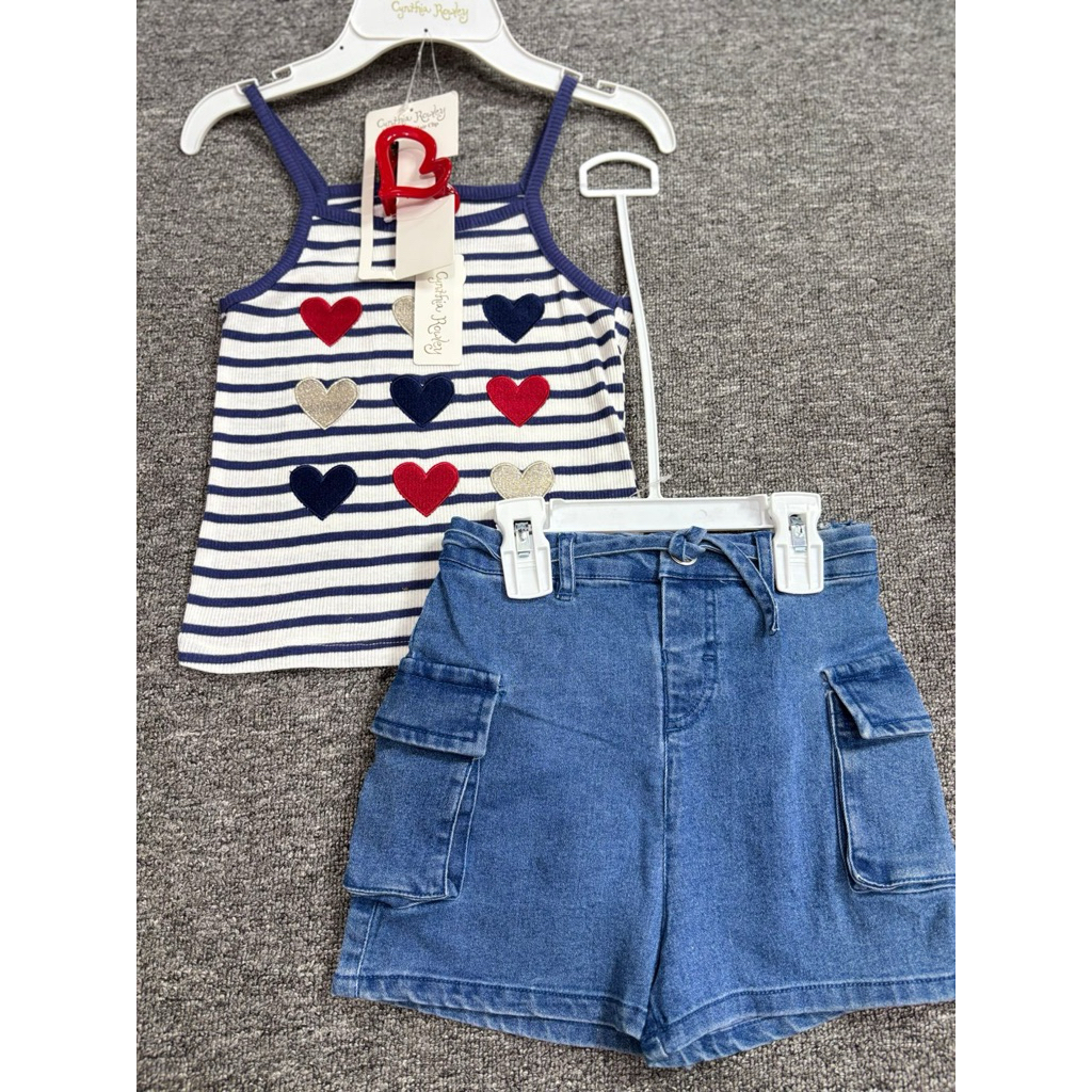 BABYLURAIN - Cynthia Rowley Kids Stripe Pants Set + Clip