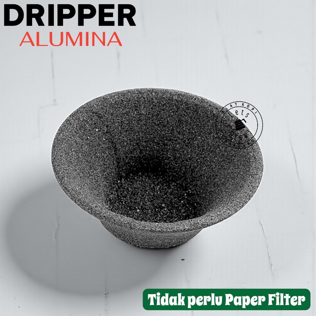 Dark One Alumina Dripper / Dripper ไม่มีแผ่นกรองกระดาษ / Natural Dripper
