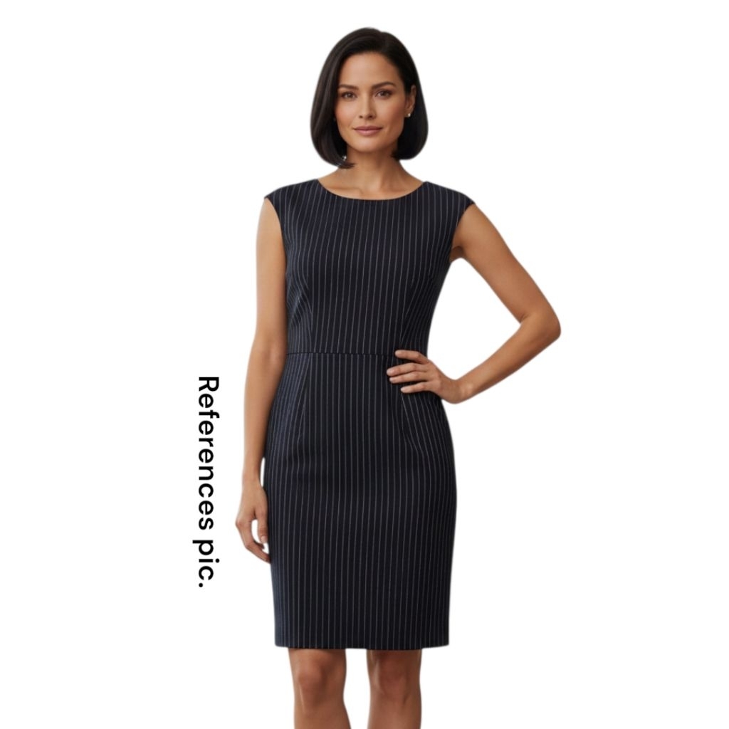 Karin Stevens Stripe เดรสไซส์ใหญ่