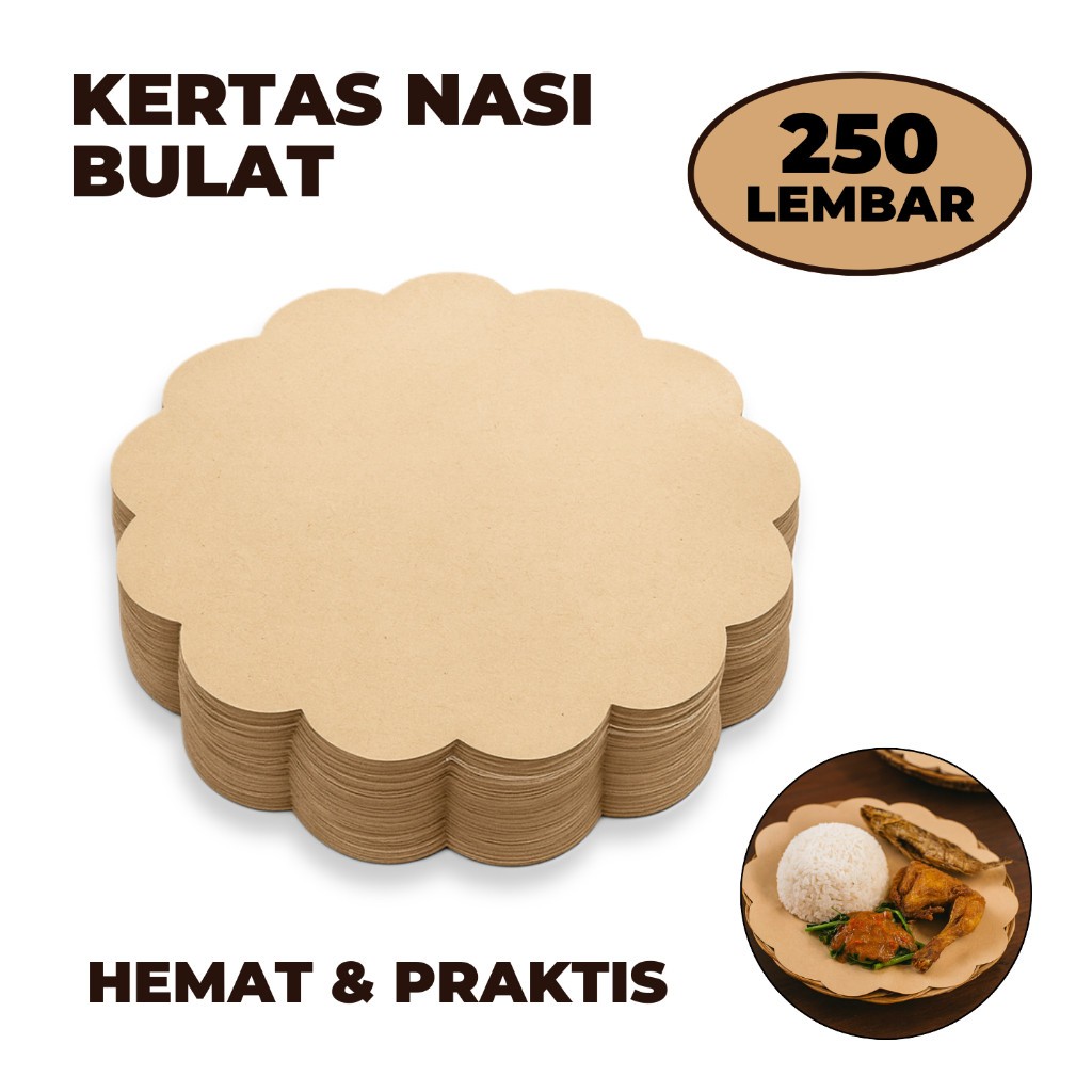 COTENTS 250 LBR กระดาษข้าวดอกไม้กลม / มากกว่า