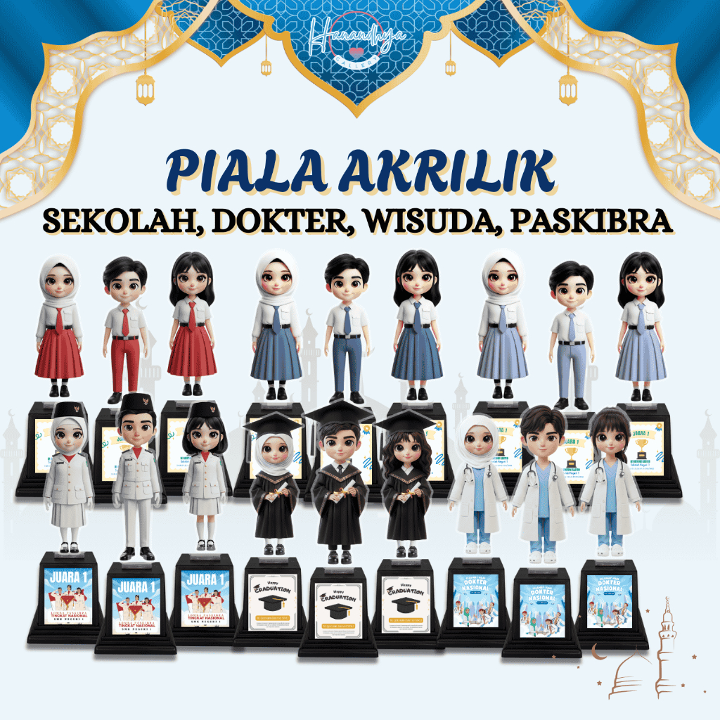 สติ๊กเกอร์ถ้วยอะคริลิกแบบกําหนดเอง, SOUVENIRS, MEMORIES และของขวัญ, SCHOOL UNIFORMS, GRADUATION, PAS