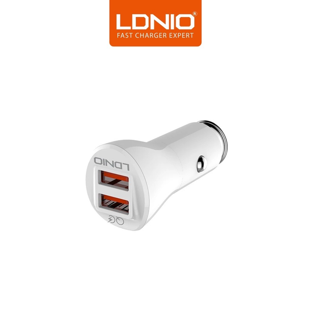 LDNIO Car Charger C511Q QC3.0 Fast Charging 2 USB ของแท้