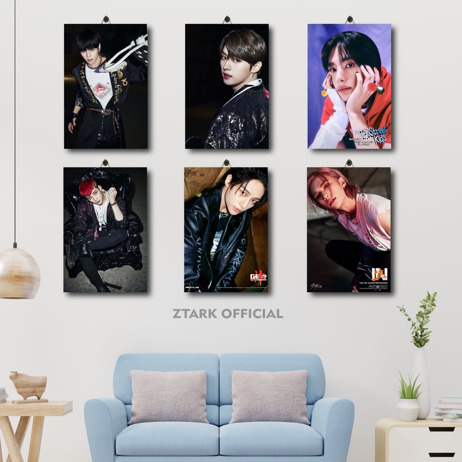 โปสเตอร์ Stray Kids Hyunjin | Ztark อย่างเป็นทางการ| Kpop Stray Kids Seo Chang-Bin Room Display |CCU