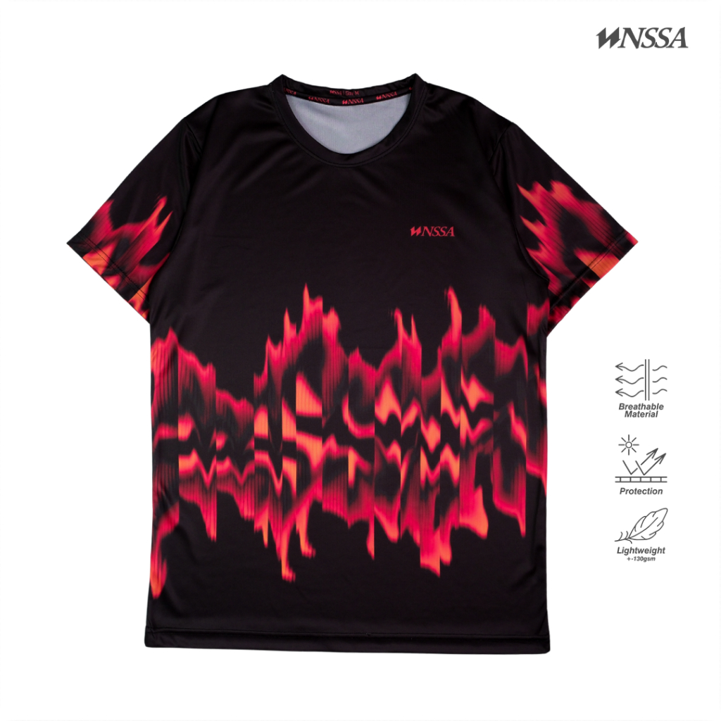 FLAME BLACK Jersey - Long & Short - Mens & Womens Jersey - National Apparel ABCC