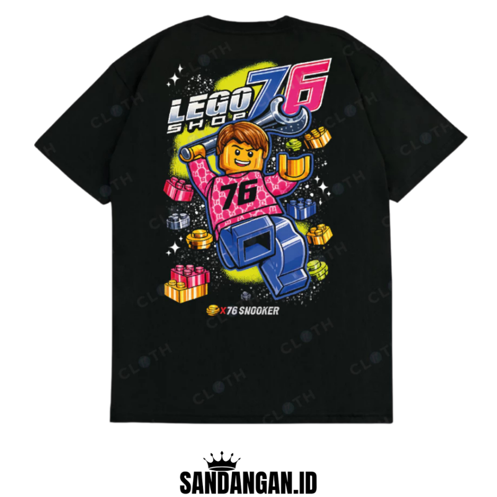 เสื้อยืด LEGO76 SHOP THAILAND RACING AUTOMOTIVE DRAG RACE V2 COMBED 24S