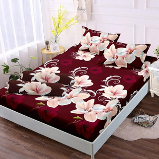 Motif Bunga Sprei Homemade Motif Bunga Cantik Pink Rose Bisa Cod