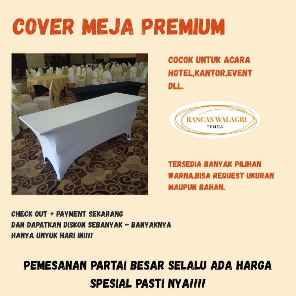 IBM Body Press Table Cover/โต๊ะโรงแรม/SCUBA MATERIAL 183 X 61 X 73CM