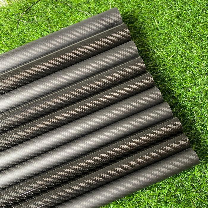 ท่อคาร์บอนนําเข้า / ท่อคาร์บอน Od 20 / Od 22 / Od 25 / Od 30 ยาว 60 - Glossy, OD 30mm ยาว 60cm