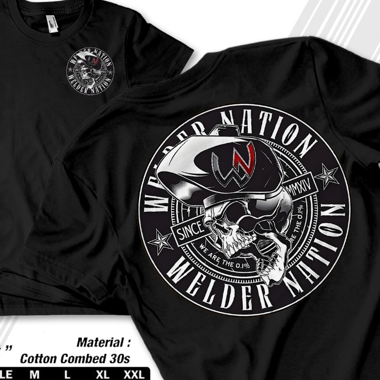 เสื้อยืด WELDER NATION เสื้อยืด THE LATEST WELDER - SUITABLE สําหรับผู้ชายและผู้หญิง