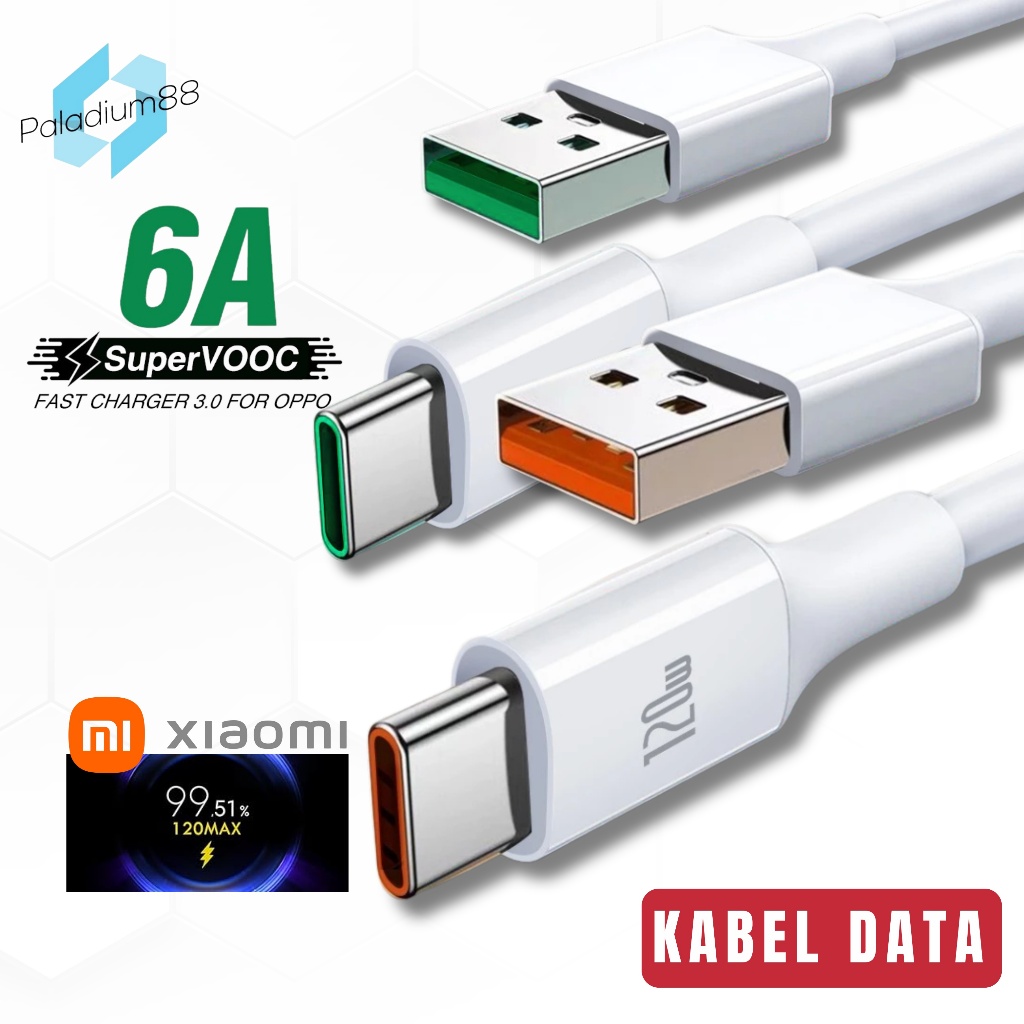 USB Type-C Fast Charging Data Cable 120W / 67W Xiaomi Turbo & 6A OPPO SuperVOOC - รองรับ QC 4.0