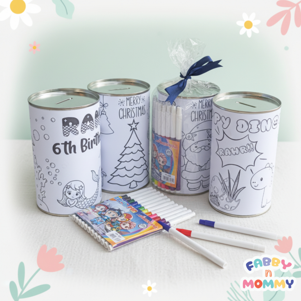 [FABBYNMMY] - ) 1 ชุดสี PIGGY BANK/ CUSTOM PIGGY BANK/ CHILDRENS PIGGY BANK/ วันเกิด/ CHRISTMAS ของข