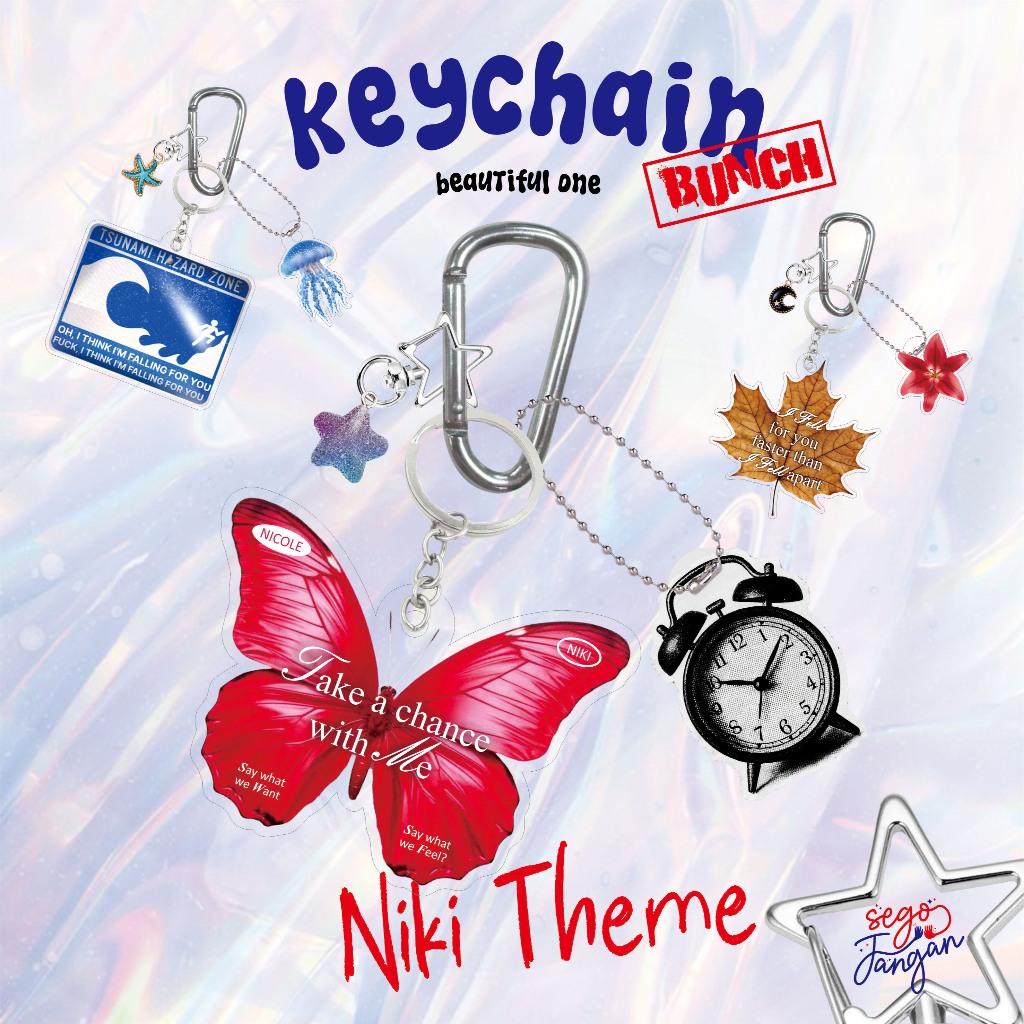 NIKI ZEFANYA KEYCHAIN - ACRYLYC MIX CHARM