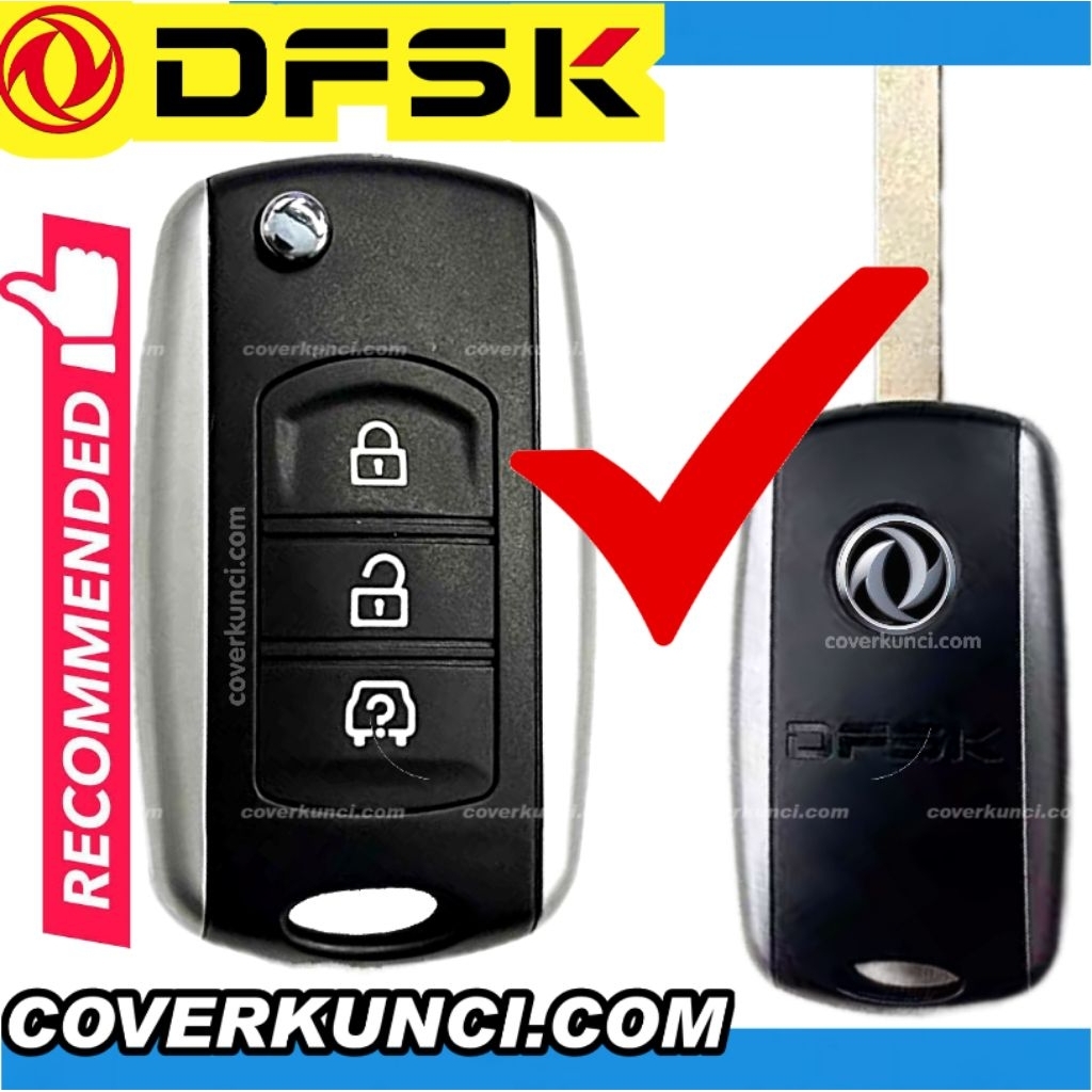 TOMBOL DFSK GLORY (HQ) Home Remote Key Casing DFSK GLORY 580 Key Cover Button Casing DFSK GLORY 580 