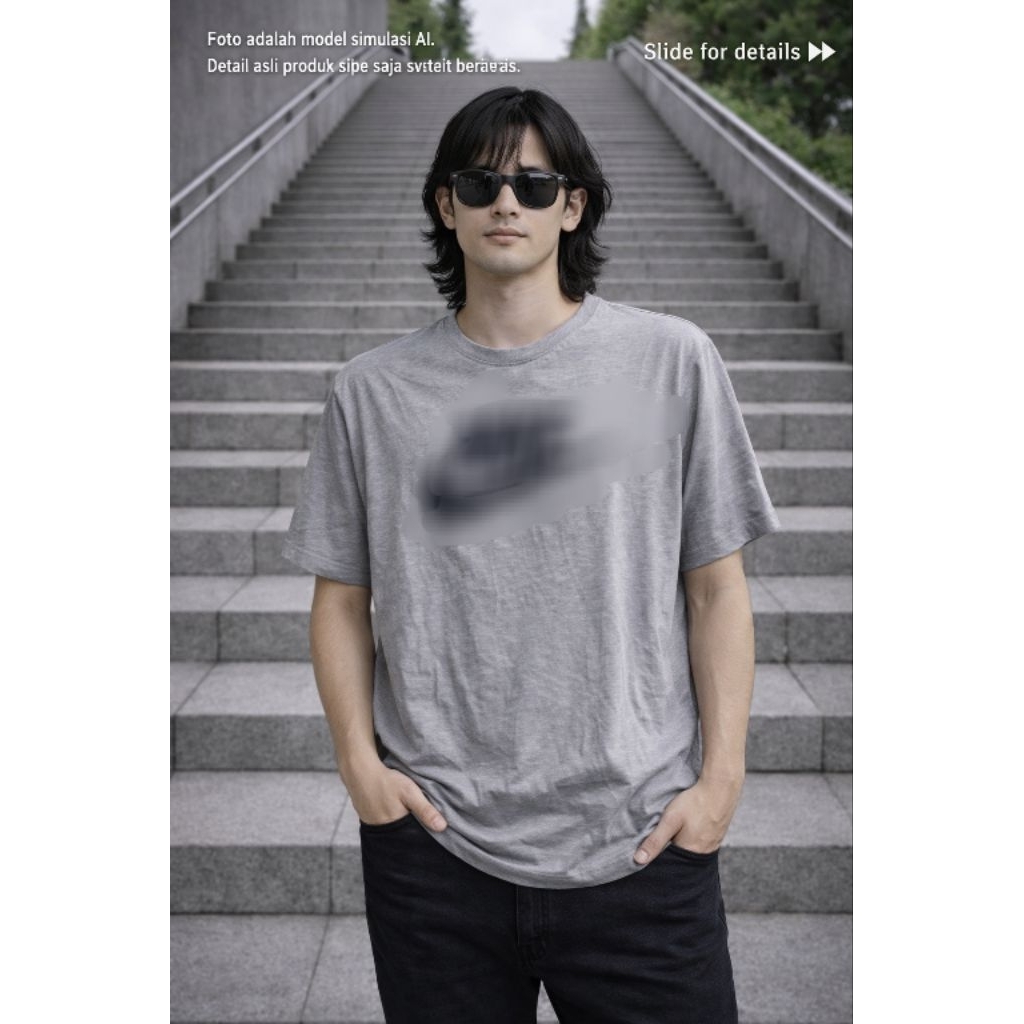 เสื้อยืด N*KE 0R1 ไซส์ M fit L (P72 x L52)