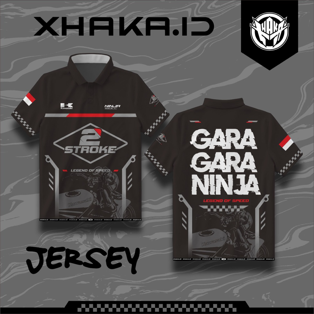 005 Original GARA GARA NINJA JERSEY XHAKA.ID Apparel คุณภาพสูงระดับพรีเมียม