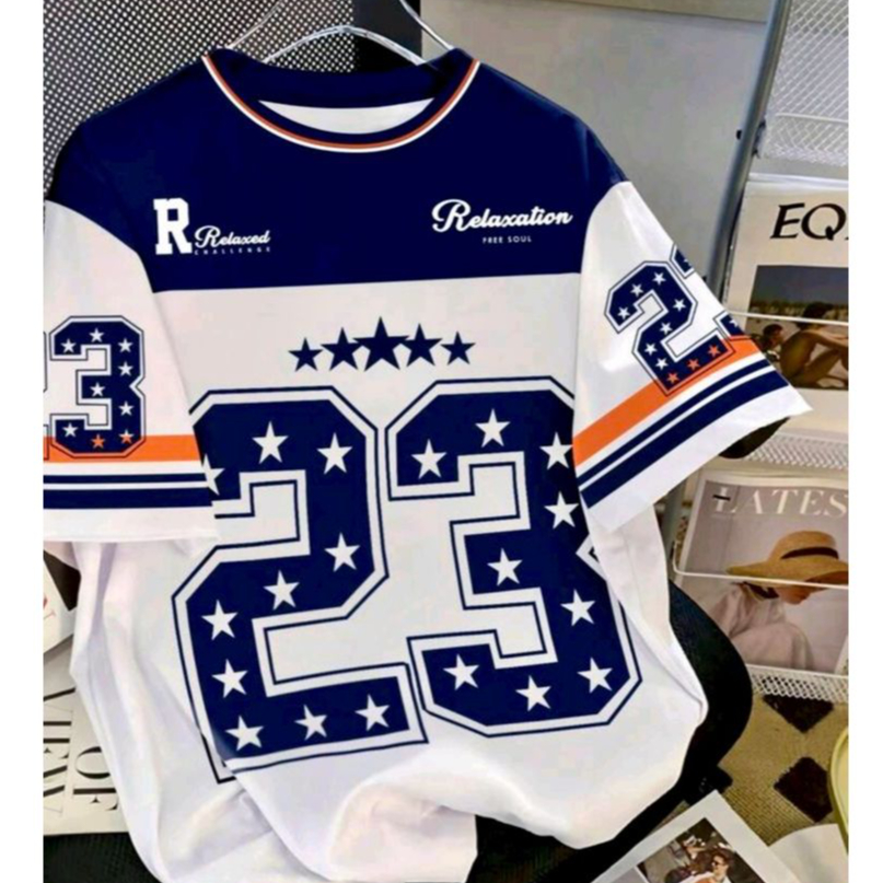 Jersey 23 Number Series Oversize XXL XXXL XXXXL Jersey Boxy Premium Dryfit Smooth