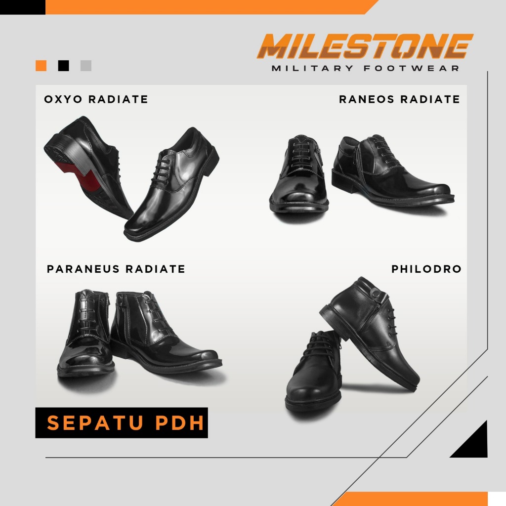 Milestone Jumbo Size PDH Service Shoes Big Size 45 46 47 48