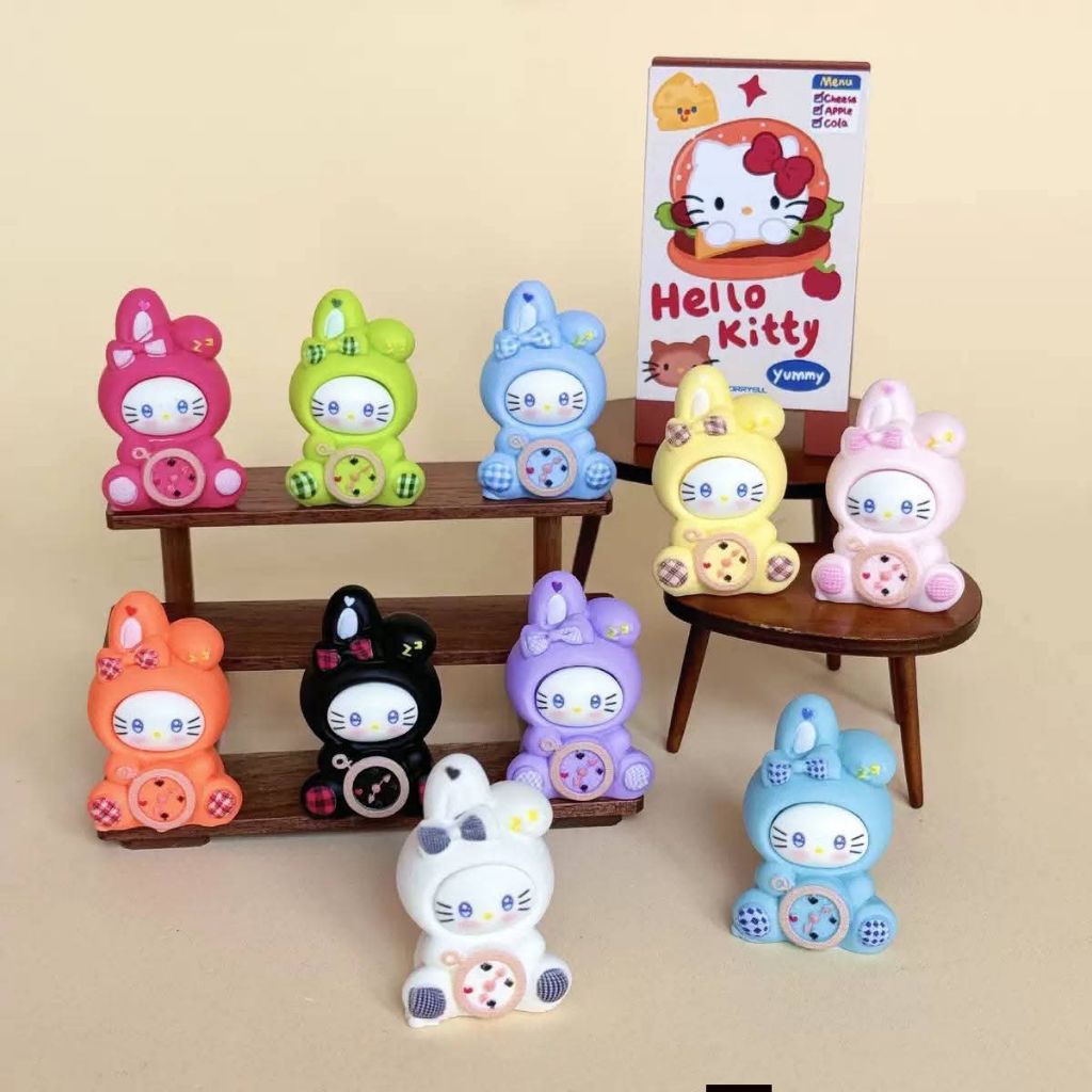 HELLOKITTY 3D Pop Mart Popbean กล่องตาบอดเครื่องประดับลูกปัด