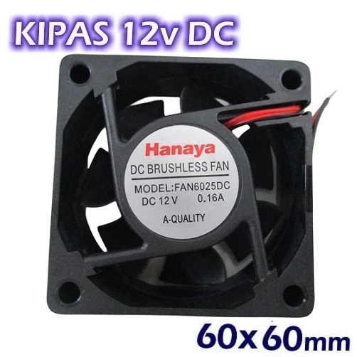 พัดลม DC 6 ซม. 6 x 6 ซม. พัดลมระบายความร้อน DC 12V 60x60 มม. 6 ซม.x6 ซม.