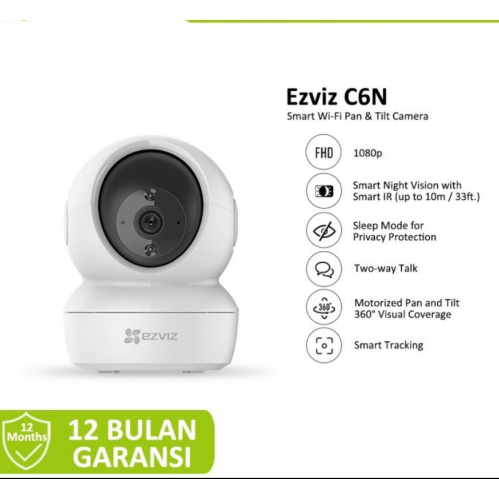 EZVIZ C6N 2MP 1080P IP CAMERA อย่างเป็นทางการรับประกัน 1 ปี