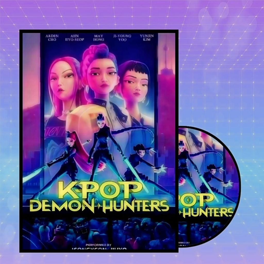 DVD KPOP DEMON HUNTERS - KPOP DEMON HUNTER CD CASSETTE - DVD CASSETTE FILM K POP DEMON HUNTERS - KPO