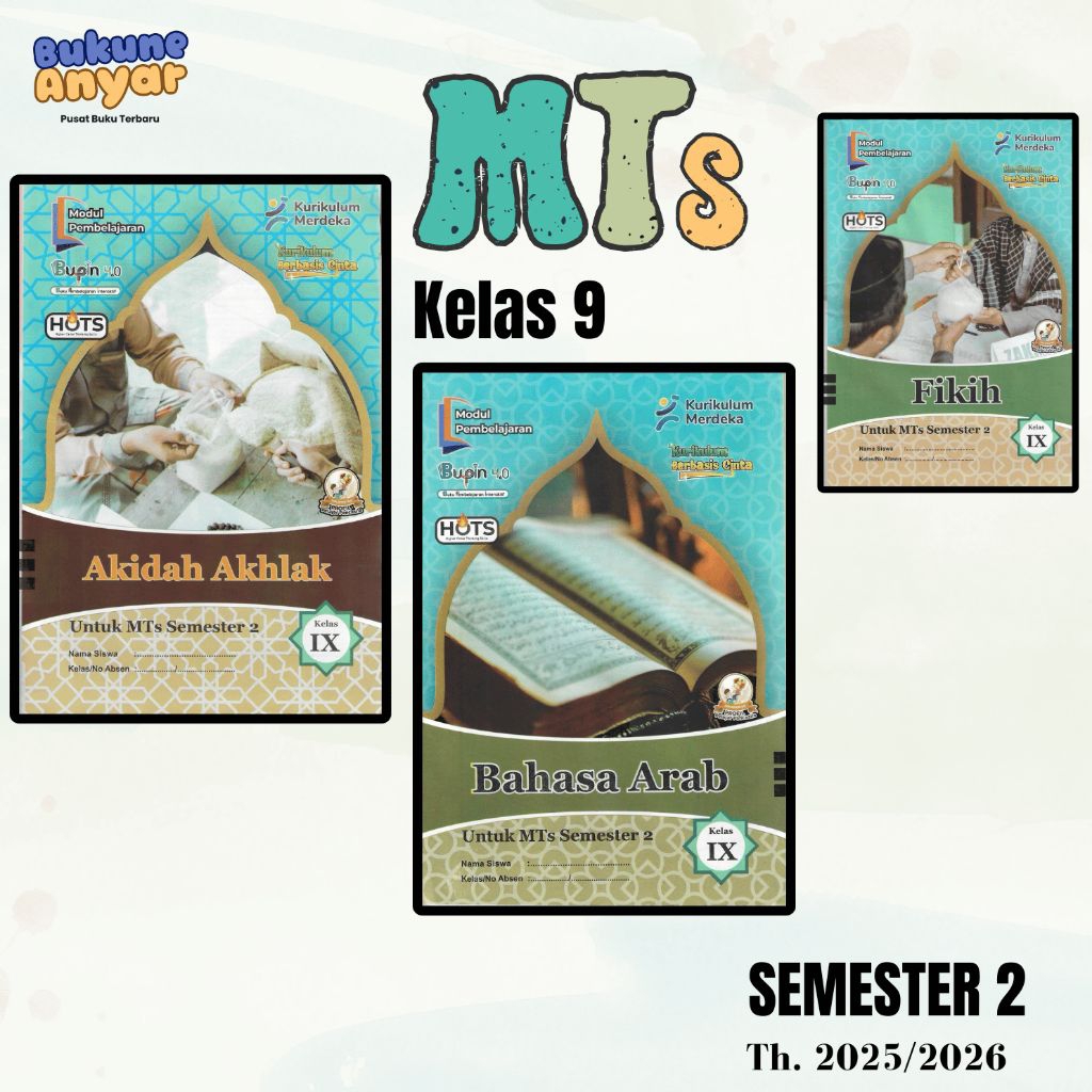 หนังสือเรียนรู้แบบโต้ตอบ LKS MTS Class 9 SMK 2 th 2026 การเรียนรู้เชิงหลักสูตรอิสระล่าสุด