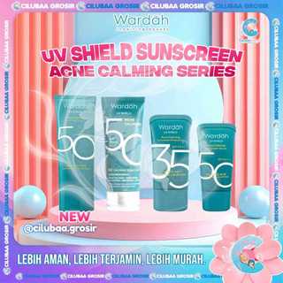 WARDAH UV Shield Acne Calming Sunscreen Moisturizer Serum SPF 35 & SPF 50 PA+++ || Wardah Sunscreen Wajah Berjerawat || Kulit Berminyak || Salicylic Acid || Proteksi Sinar UV