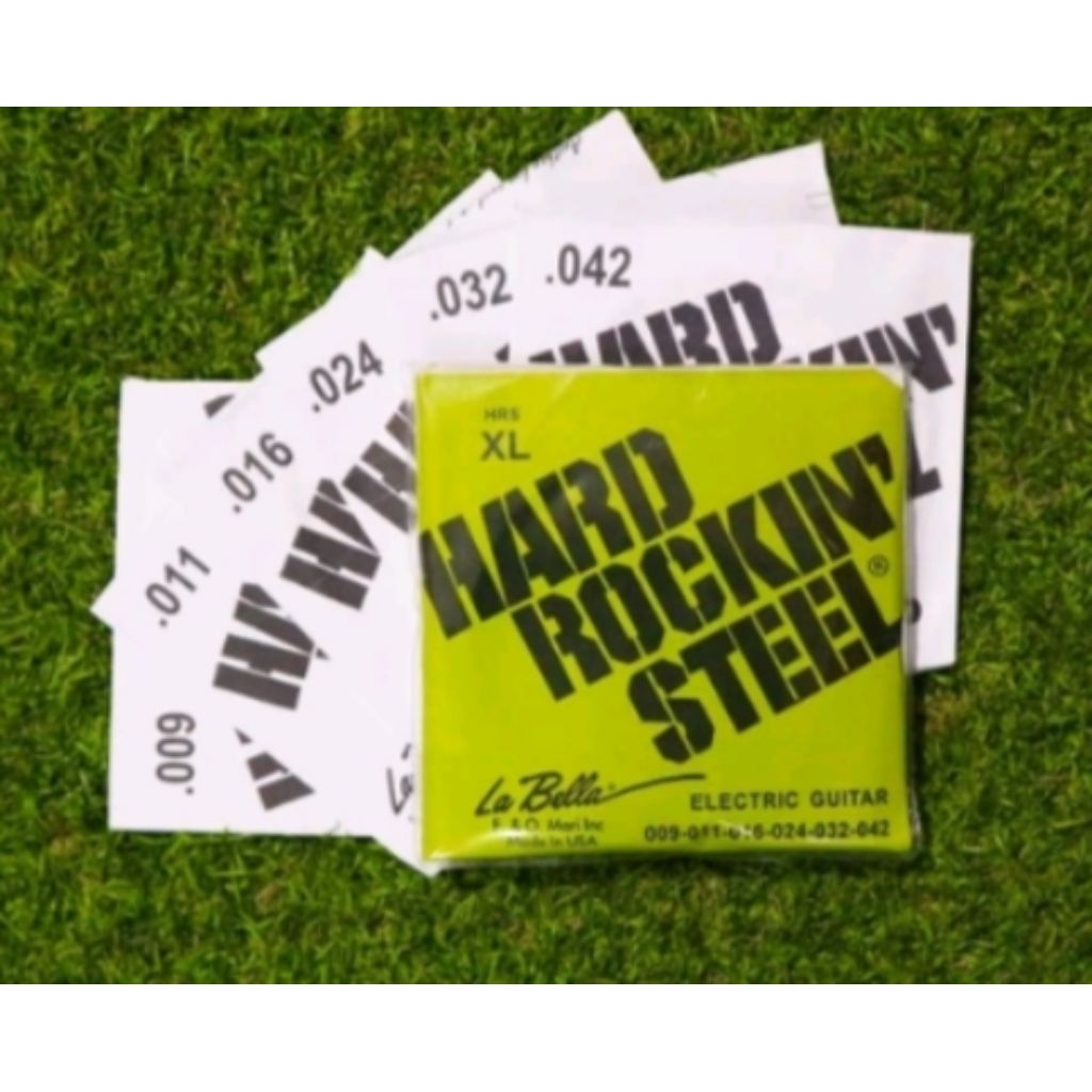 สายกีต้าร์ La bella Hard Rock Steel 1 ชุด - สายกีต้าร์โปร่ง La bella