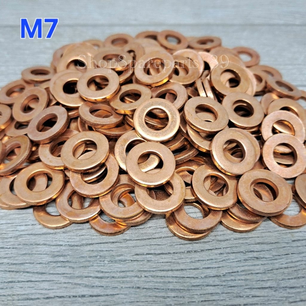 แหวนหัว M7 / CYLINDER RING CYLINDER HEAD M7 COPPER BOLT 11 ขนาด 7B14Bu2mm