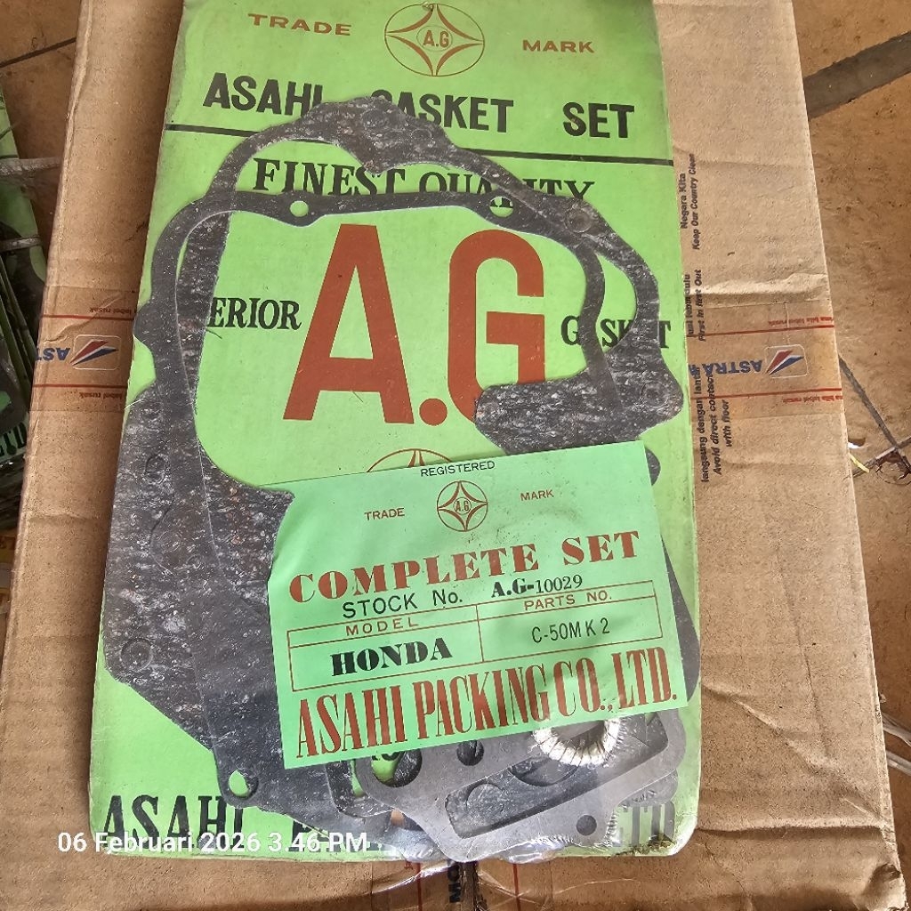 ปะเก็น Honda C50 MK2 ครบชุด Asahi Asahi Asahi