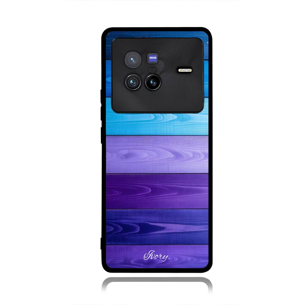 Vivo X200,X80, X70,X60,X50, V50, V40,V30,V29,V27 PRO LITE 4G 5G เคสสีม่วงงาช้างแบบกําหนดเอง