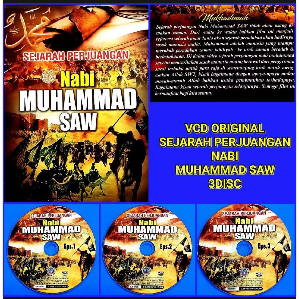 NABI ORIGINAL CASSETTE DVD FILM JOURNEY STORY OF THE PROPHET MUHAMMAD SAW-DVD FILM STORY OF THE PROP